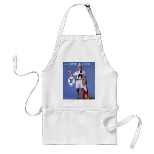 Skip Sayles™_My Kapitein Koks! chef apron Standaard Schort (Voorkant)