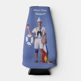 Skip Sayles™_Who is Uw Skipper?_Beverage Cozy Flesjeskoeler