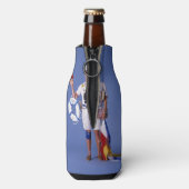 Skip Sayles™_Who is Uw Skipper?_Beverage Cozy Flesjeskoeler (Fles Achterkant)
