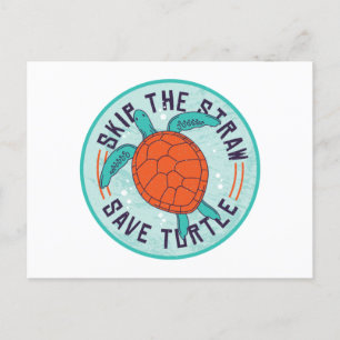 Skip Stro Save Turtle Briefkaart
