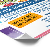 Skip the line school fondsenwerving ticket verloti poster (Hoek)