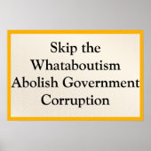 Skip Whataboutism Poster (Voorkant)