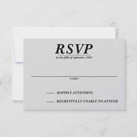 skipaar RSVP kaartje (Voorkant)