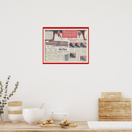 skipakken, badpakken en uitrustingsstukken poster (Keuken)