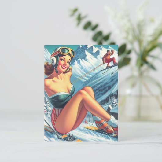 skipin omhoog briefkaart (Staand voorkant)