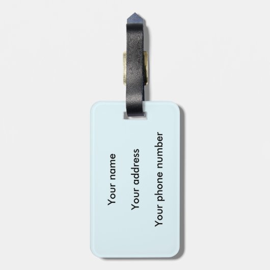 Skipinebomen Sneeuwwinter Bagagelabel (Achterkant verticaal)