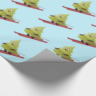 Skipinebomen Sneeuwwinter Cadeaupapier