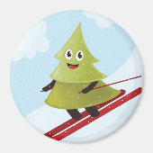 Skipinebomen Sneeuwwinter Magneet (Voorkant)