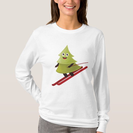 Skipinebomen Sneeuwwinter T-shirt (Voorkant)