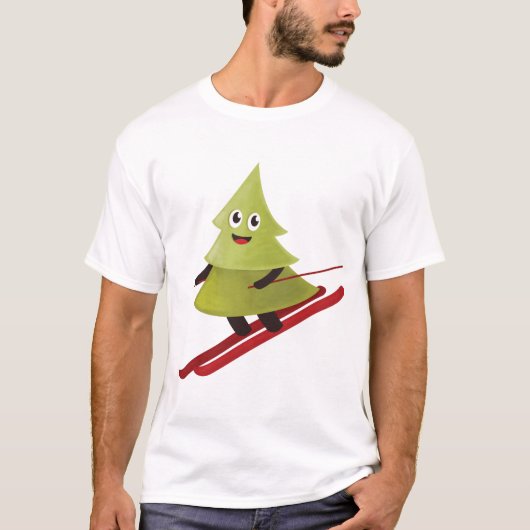 Skipinebomen Sneeuwwinter T-shirt (Voorkant)