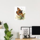 Skipper Butterfly Art Print Poster (Thuiskantoor)