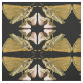 Skipper Butterfly op Flower Abstract Fabric Stof (Swatch)