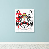 Skipper Family Crest Canvas Afdruk (Insitu (Houten vloer))