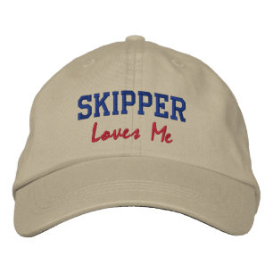 Skipper houdt van me geborduurd Pet / Pet