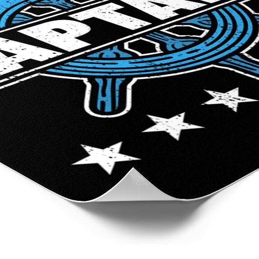 Skipper Pontoon Boating I Pontoon Boat Captain Poster (Hoek)