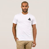 Skipper Sailor Name Mannen White T-Shirt (Voorkant volledig)