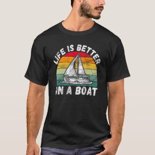 Skipper Sailor Seamen Boat Life Sailing Captain Bo T-shirt