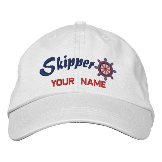 SKIPPER Wheel Personaliseer het! Pet (Voorkant)