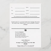 Skipping Rope Heart Design Modern Foil Gift Card Folie Feestdagenkaart (Achterkant)