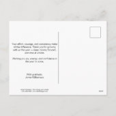 Skipping Rope Joy in the Journey Fitness Christmas Feestdagenkaart (Achterkant)