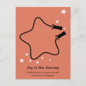 Skipping Rope Joy in the Journey Fitness Christmas Feestdagenkaart (Voorkant)