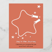 Skipping Rope Joy in the Journey Fitness Christmas Folie Feestdagen Briefkaart (Voorkant)