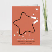 Skipping Rope Joy in the Journey Fitness Christmas Folie Wenskaart (Voorkant)