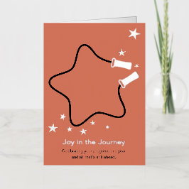 Skipping Rope Joy in the Journey Fitness Christmas Folie Wenskaart
