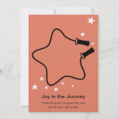 Skipping Rope Joy in the Journey Fitness Christmas Notitiekaartje (Voorkant)