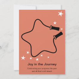Skipping Rope Joy in the Journey Fitness Christmas Notitiekaartje