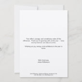 Skipping Rope Joy in the Journey Fitness Christmas Notitiekaartje (Achterkant)