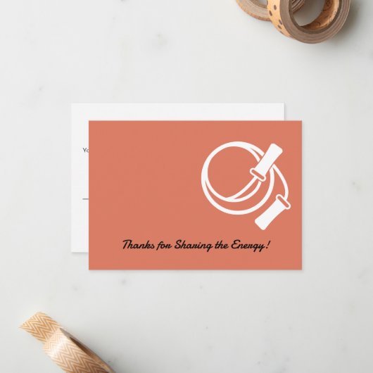 Skipping Rope Landscape Referral Thank You Notitiekaartje (Voorkant / Achterkant in situ)