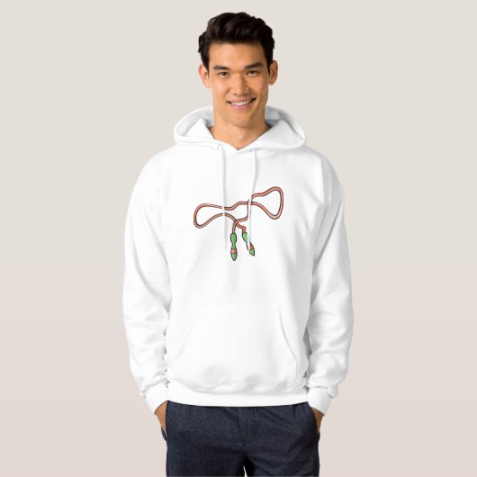 Skipping Rope Mannen Hoodie (Voorkant volledig)