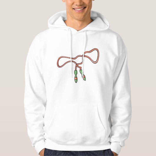 Skipping Rope Mannen Hoodie (Voorkant)