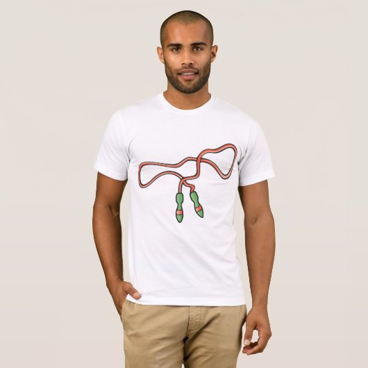 Skipping Rope Mannen T-shirt (Voorkant volledig)