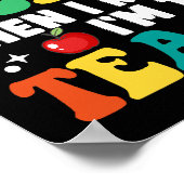 Skipping school leraar grappig laatste dag van de  poster (Hoek)