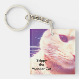 Skippy de wonderkat in de ruimte sleutelhanger