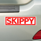 Skippy Stamp Bumpersticker (Op auto)