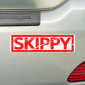Skippy Stamp Bumpersticker (Op auto)