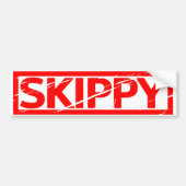 Skippy Stamp Bumpersticker (Voorkant)