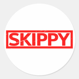 Skippy Stamp Ronde Sticker