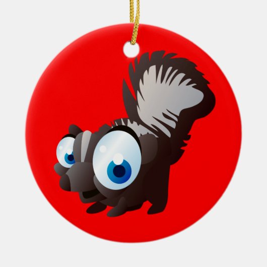 Skippy the Skunk Keramisch Ornament (Voorkant)