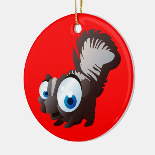 Skippy the Skunk Keramisch Ornament (Links)