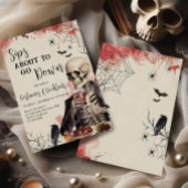 Skips op het punt om naar beneden Cocktail Hallowe Kaart