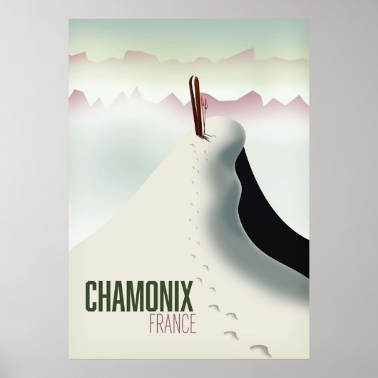 skireis Chamonix France Poster (Voorkant)