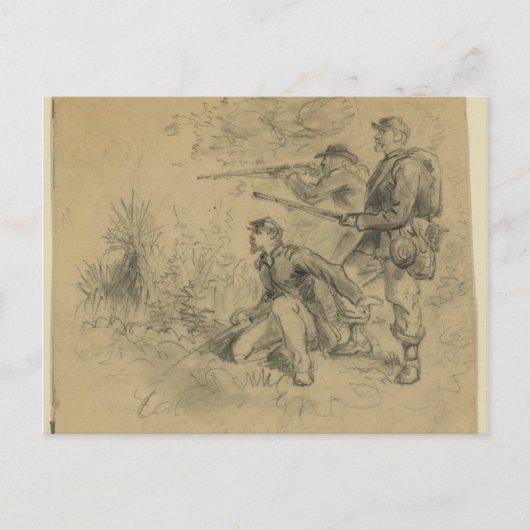 Skirmishing Briefkaart (Voorkant)