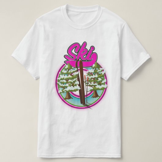 skiroze logo t-shirt (Design voorkant)