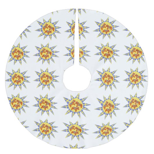 Skirt met kerstboompaardjes in Dala Kerstboom Rok (Voorkant)