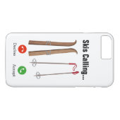 Skis Calling... iPhone 7+/8+Hoesje Case-Mate iPhone Case (Achterkant (Horizontaal))