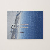 Skis en Ski Poles Legpuzzel (Horizontaal)